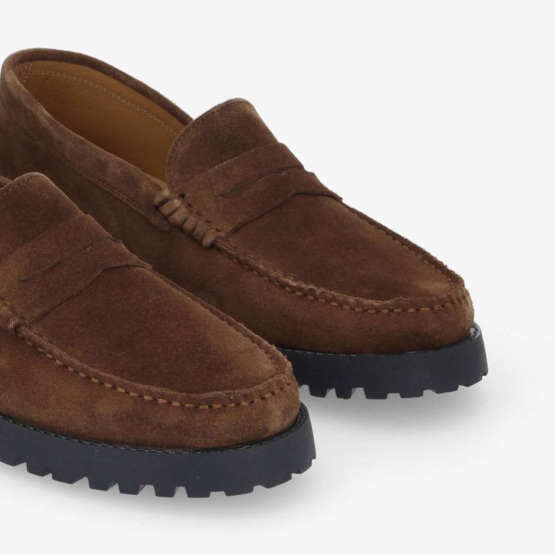 SOHO MOC M - SUEDE -  MARRON